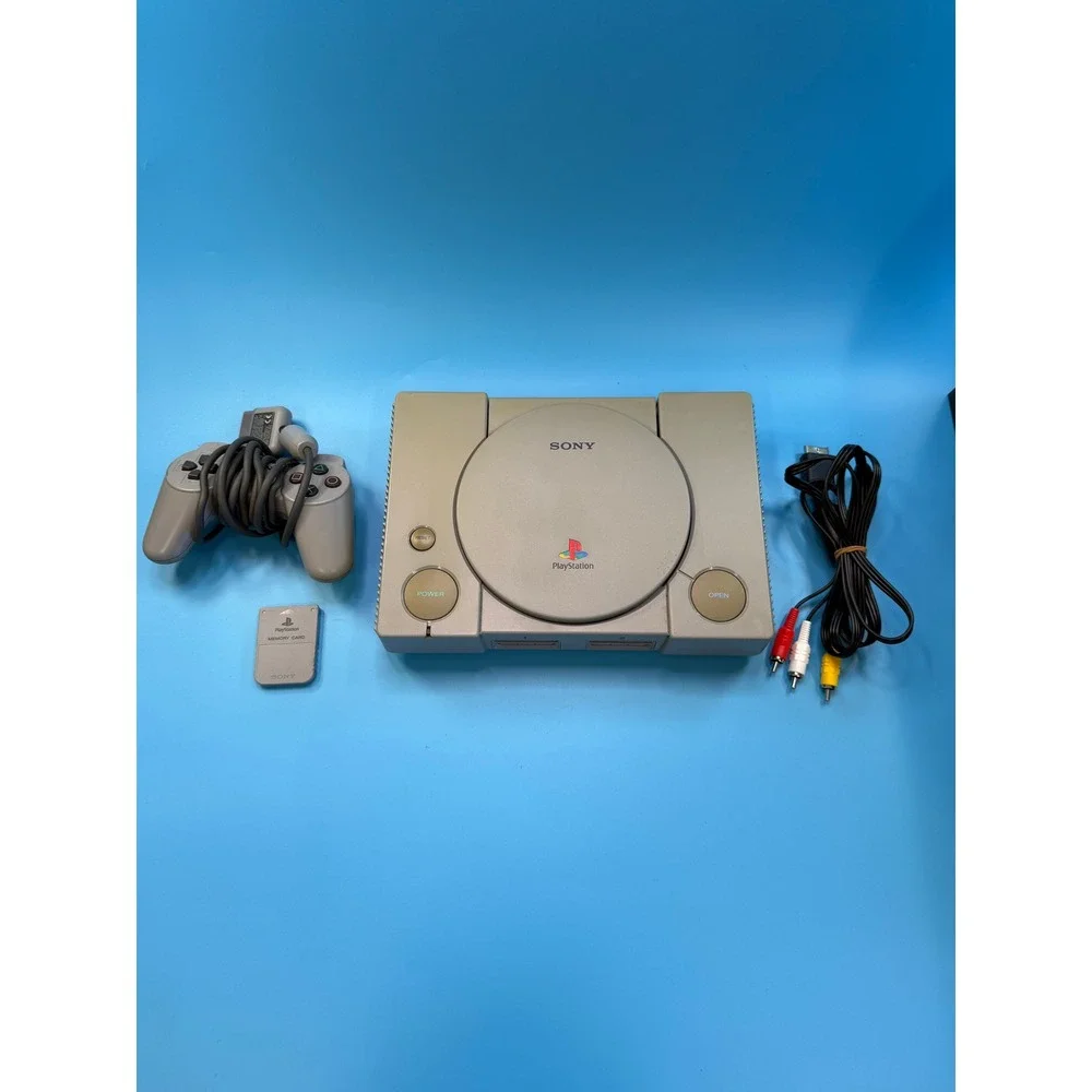 Sony PlayStation PS1 SCPH-5501 Console Bundle Tested Working Controller Cable